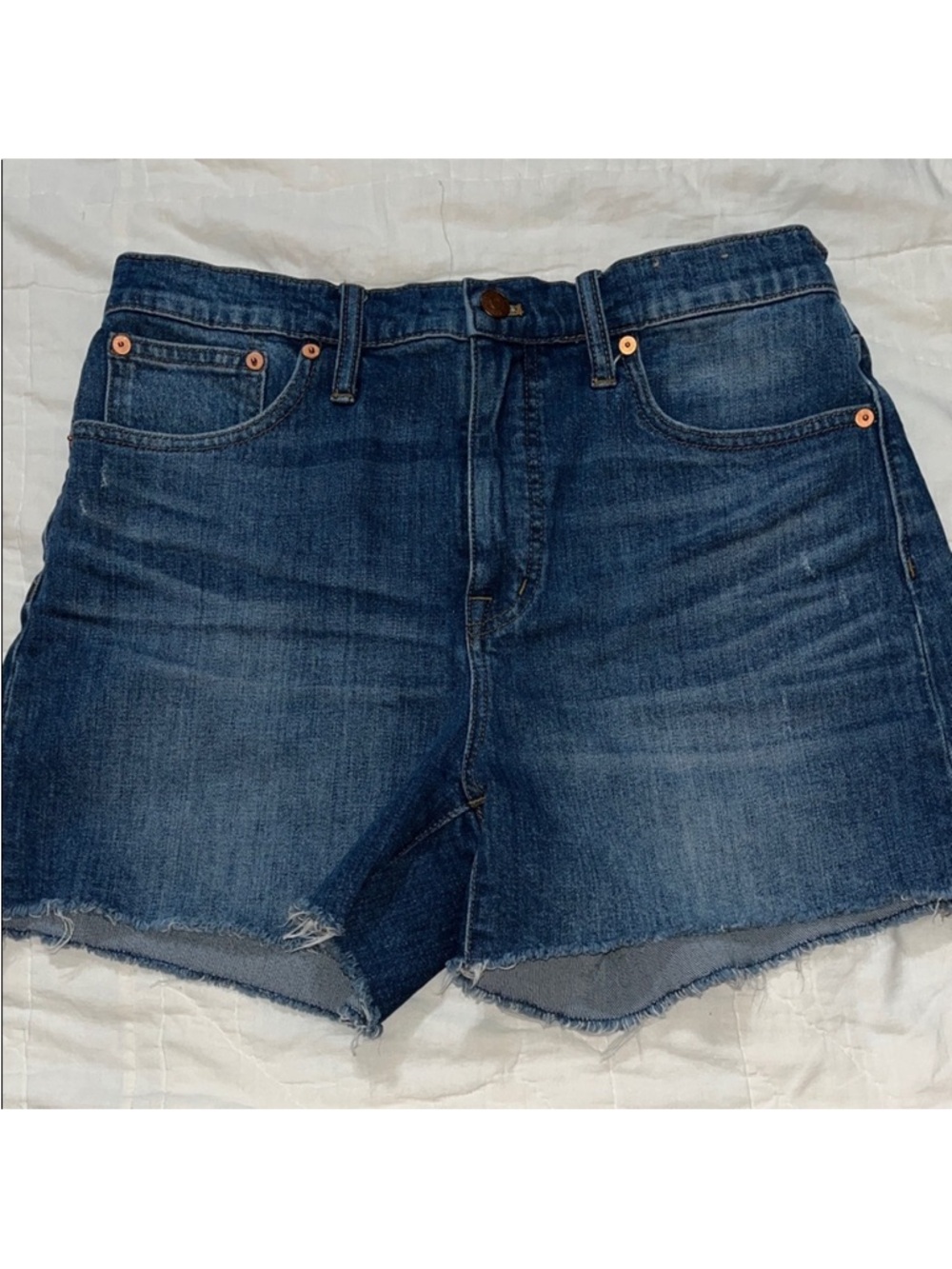 Madewell High-Rise Denim cut off shorts